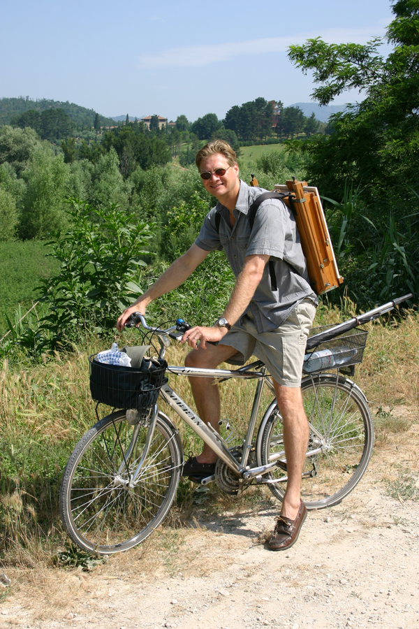 Lucca, Italy on bike