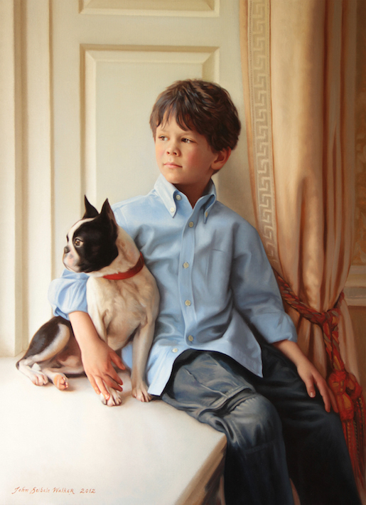 James with Leicester
Oil on linen, 38 x 28 inches