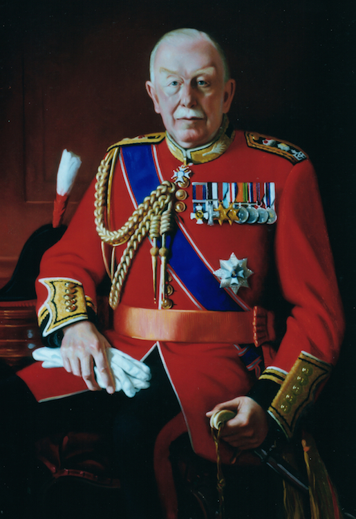 Lt. Col. Sir John Miller
GCVO, DSO, MC
Crown Equerry 1961-1987
Oil on linen, 46 x 32 inches