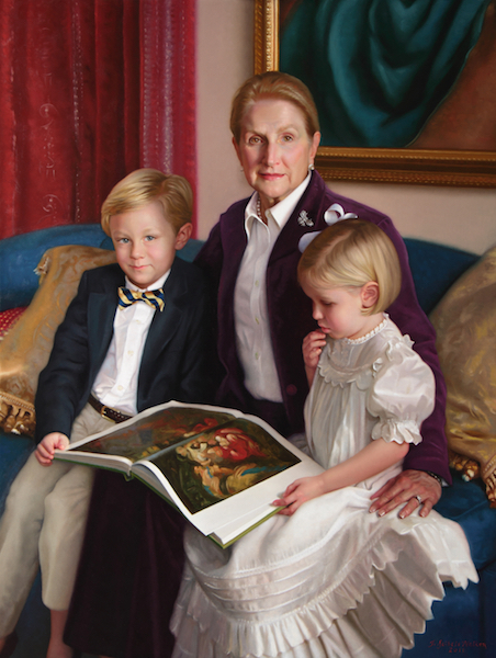 Charlene and her Charleston Grands    
Oil on linen, 50 x 38 inches