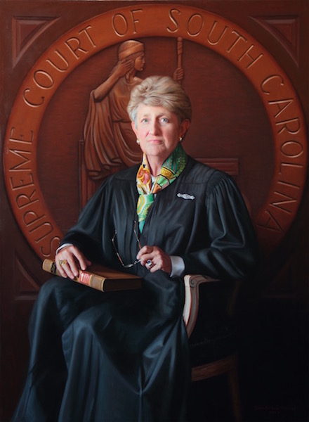 The Hon. Jean H. Toal
 Chief Justice
 Supreme Court of South Carolina
 Oil on linen, 52 x 38 inches
 <a href="https://johnseibelswalker.com/the-hon-jean-h-toal">Further Information</a>