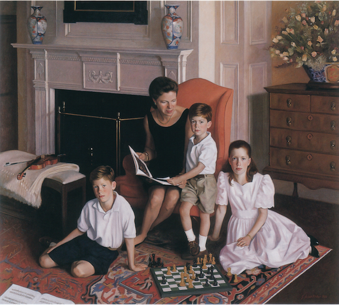 The Family Von Kuhn     Oil on linen     46 x 52 inches