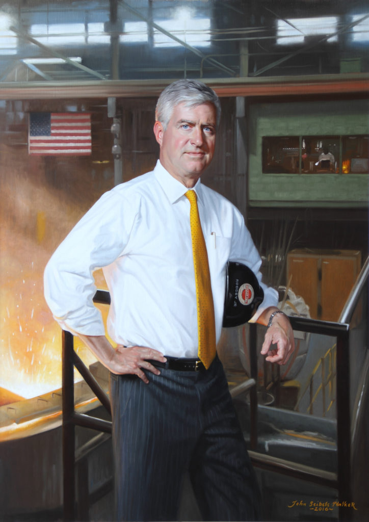 Roddey Dowd, Jr.
CEO
Charlotte Pipe and Foundry Company
Oil on linen, 42 x 30 inches
<a href="https://johnseibelswalker.com/dowd-portraits-charlotte-pipe-and-foundry">Further Information</a>
