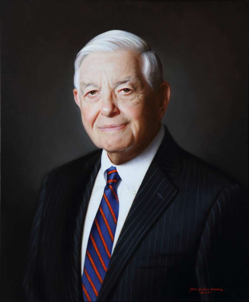 Hugh L. McColl, Jr.
Chairman and CEO 
Bank of America
Oil on linen, 24 x 20 inches