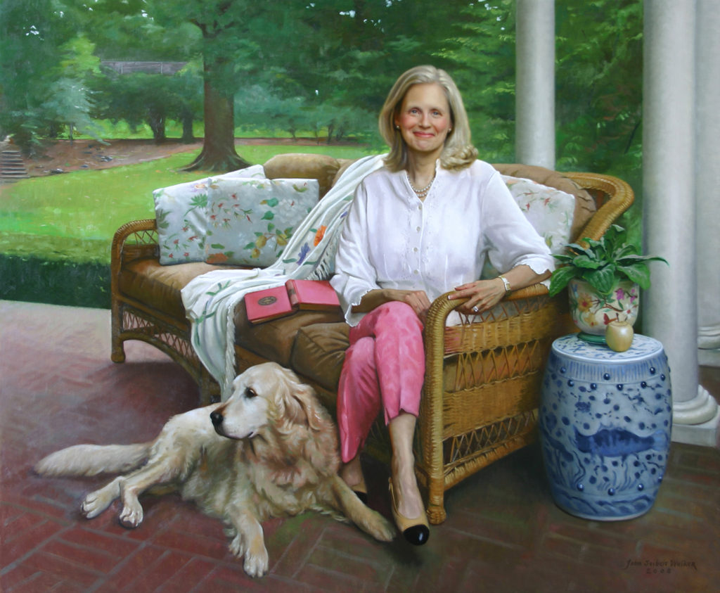 Margi with Magnolia
Oil on linen, 38 x 46 inches
