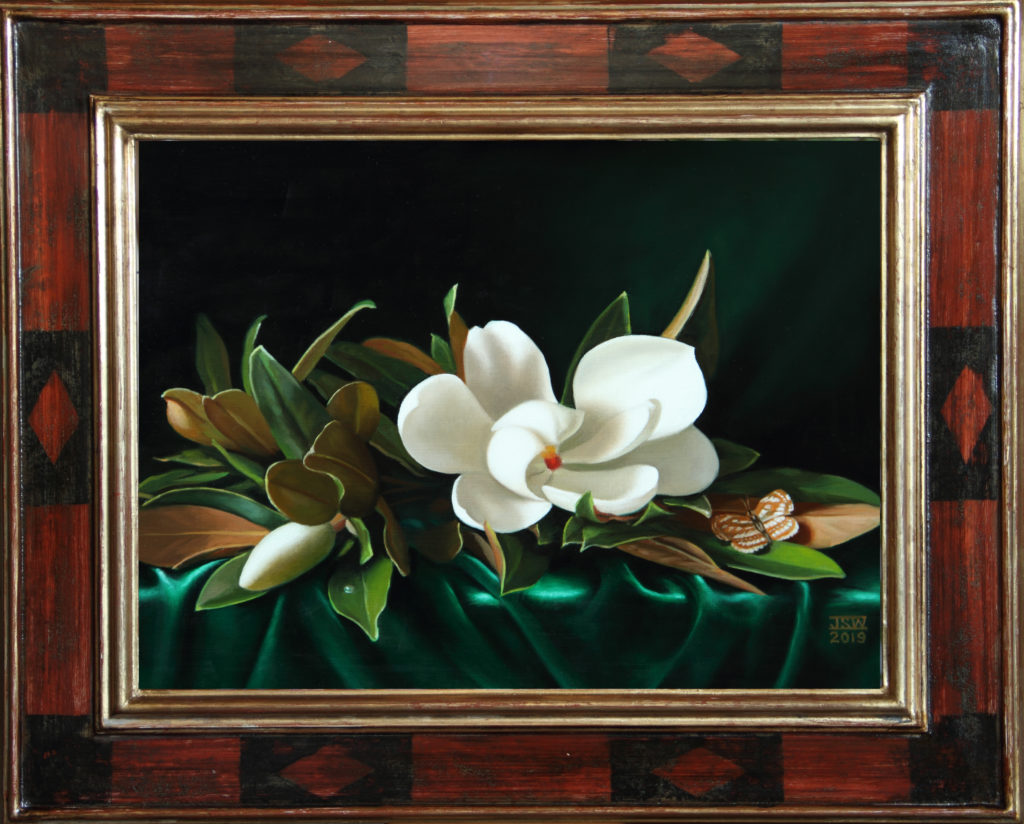 Green Velvet #2
Carolina Magnolia Series
Oil on panel, 12 x 16 inches