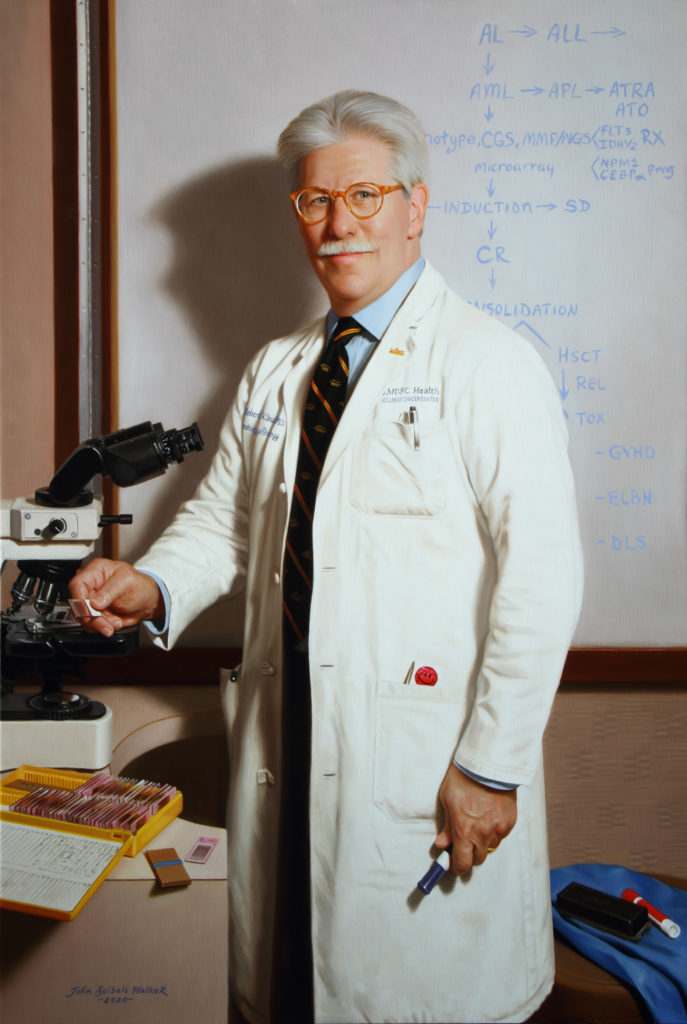 Robert K. Stuart, MD Hematology/Oncology
Hollings Cancer Center, MUSC
Oil on linen, 53 x 36 inches
<a
href="https://johnseibelswalker.com/robert-k-stuart-md"
>Further Information</a>

